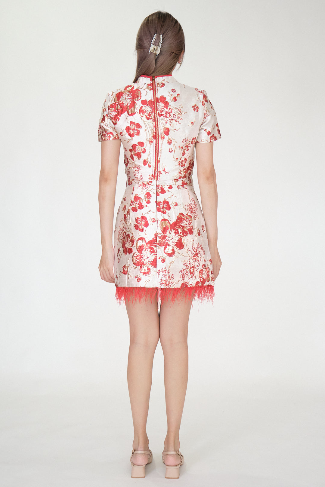 Chixxie Blossom Two-Piece Cheongsam Set (Red)
