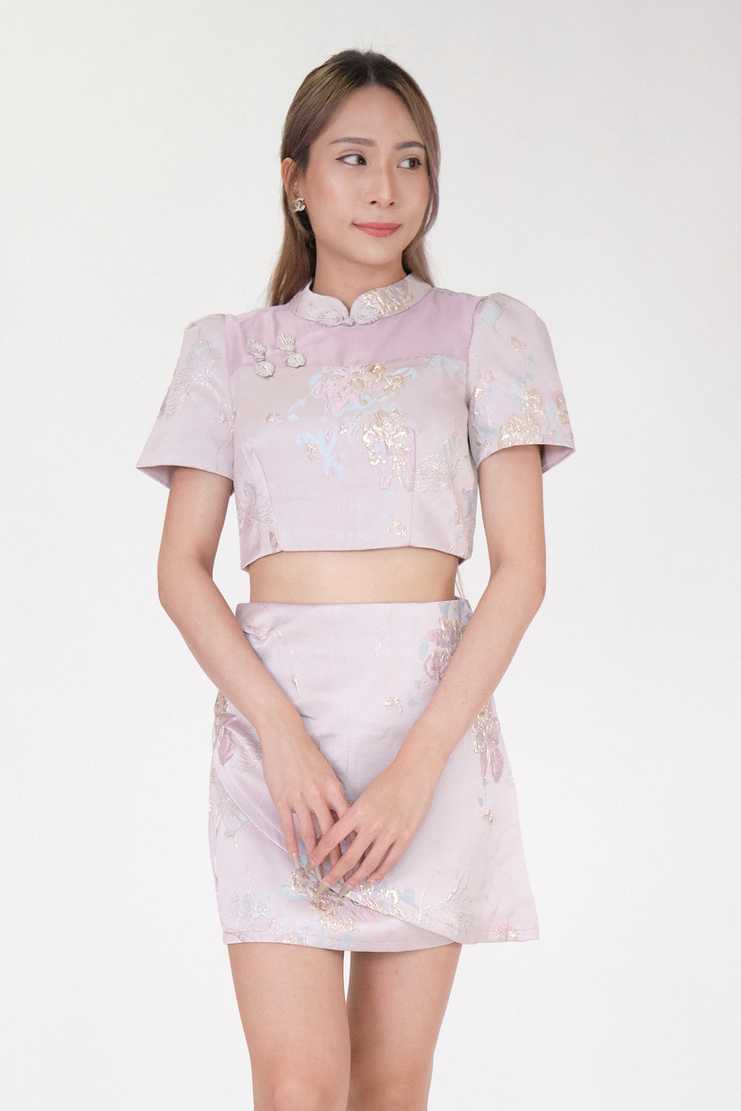 Chixxie Primrose Two-Piece Cheongsam Set (Pink)