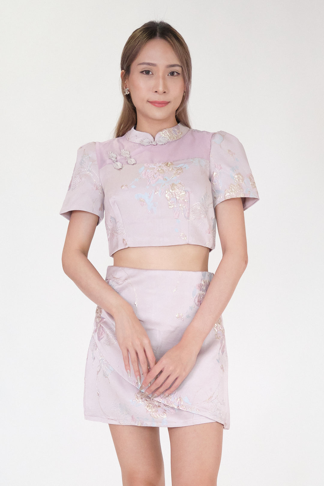 Chixxie Primrose Two-Piece Cheongsam Set (Pink)