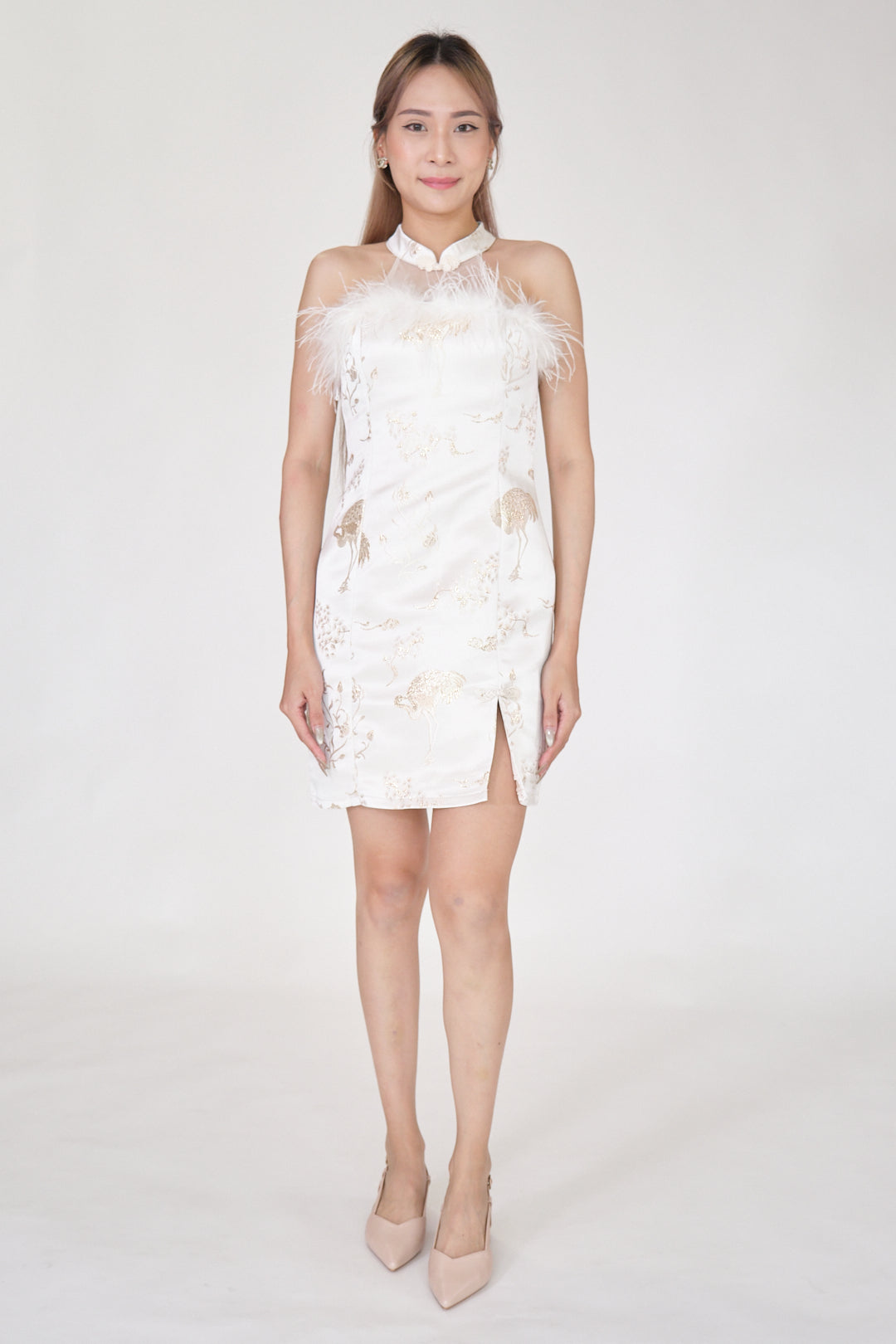Chixxie Harper Cheongsam (Beige)