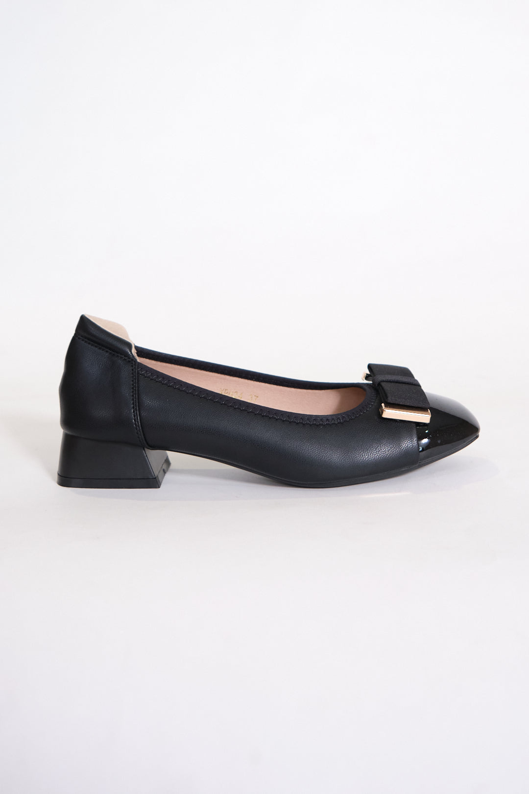 Chixxie XRH34 Ribbon Patent Block Heels