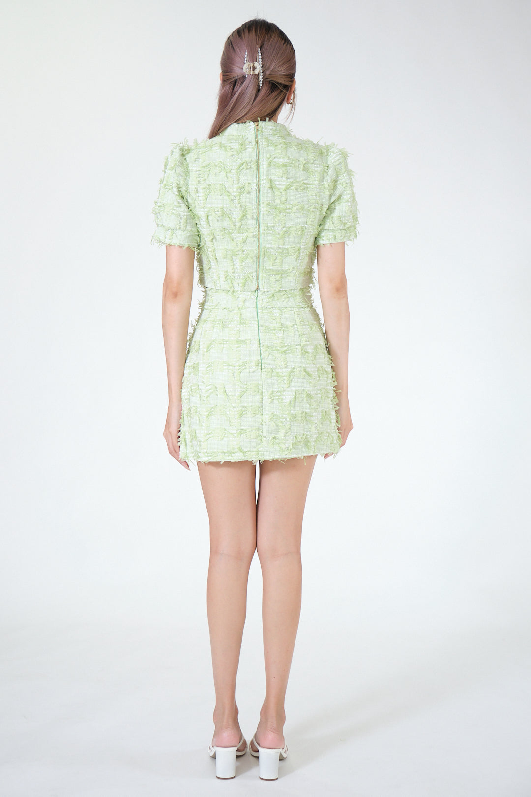 Chixxie Caitlyn Two-Piece Cheongsam Set (Green)