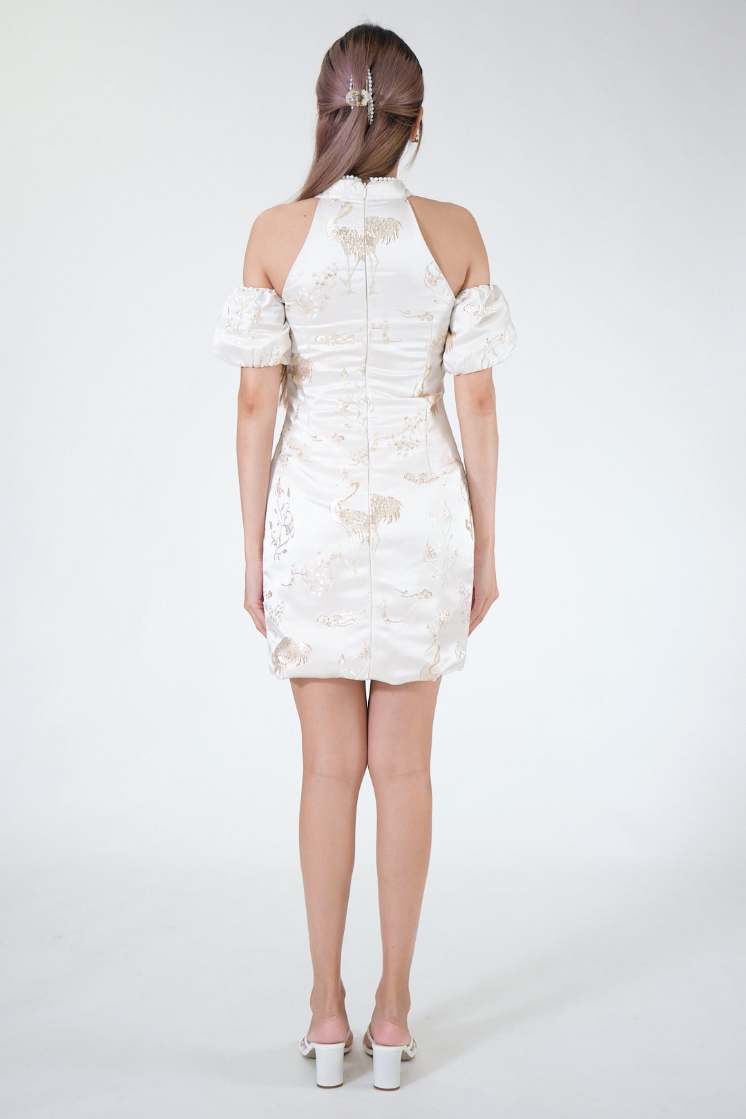 Chixxie Stella Cheongsam (White)