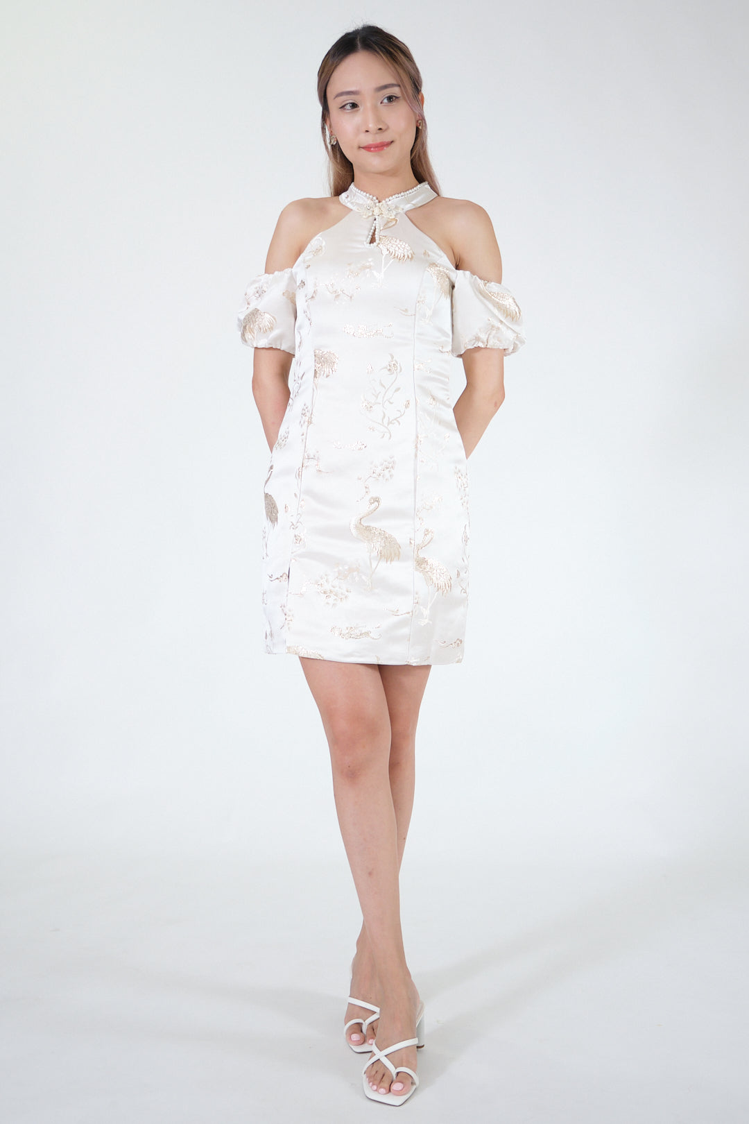 Chixxie Stella Cheongsam (White)