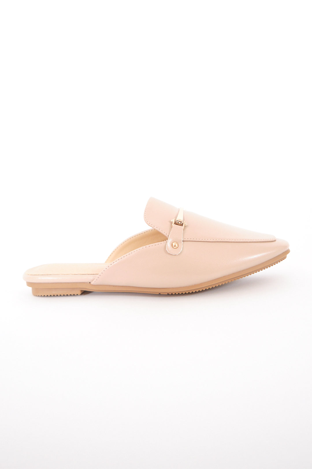 Chixxie XM39 Gold Buckle Mules