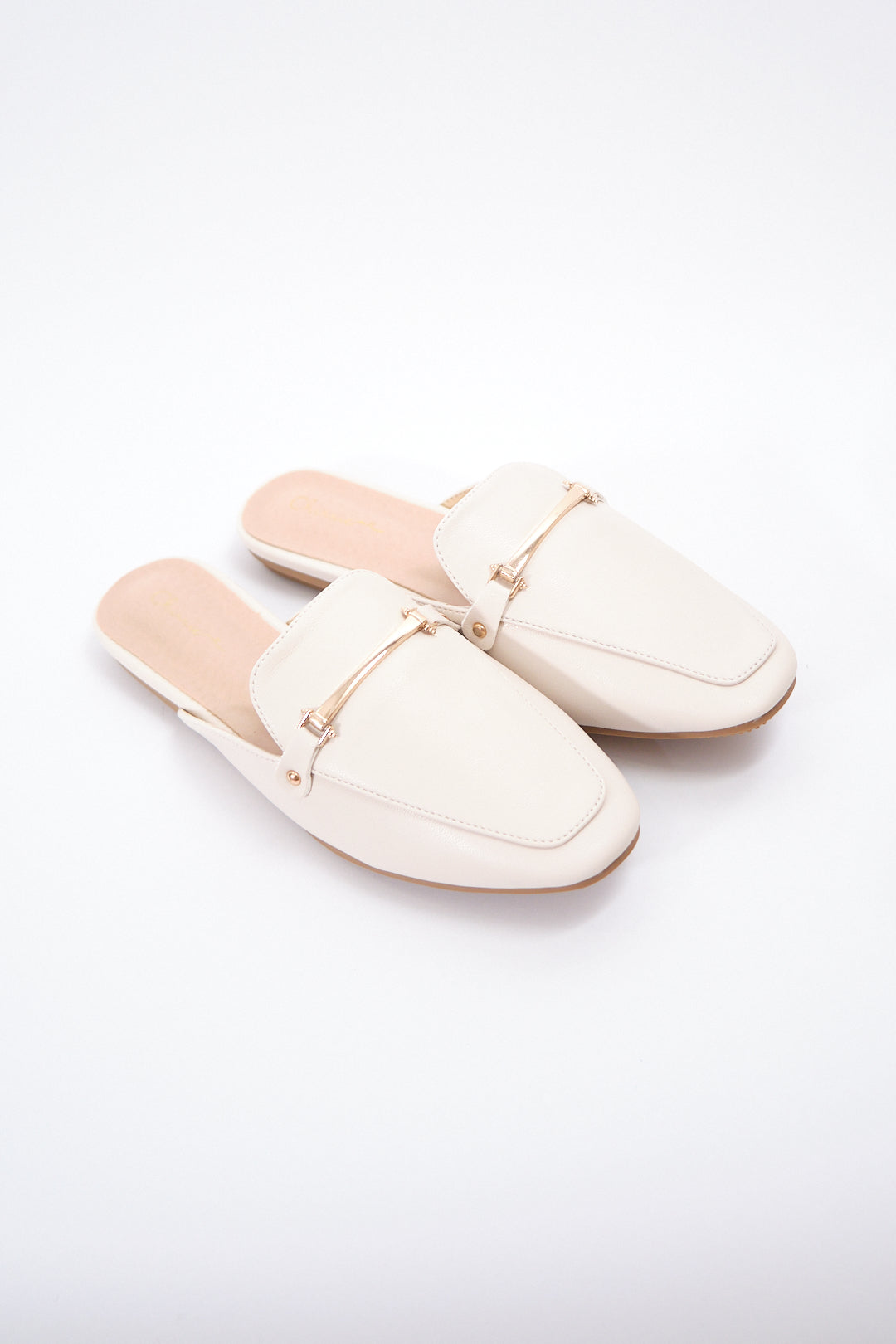 Chixxie XM39 Gold Buckle Mules