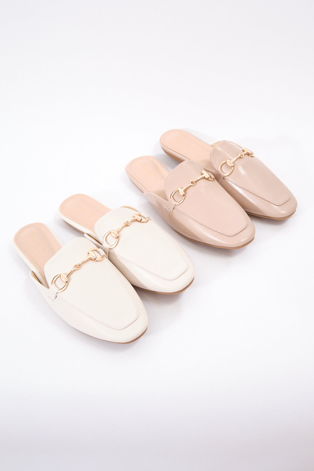 Chixxie XM40 Gold Buckle Mules
