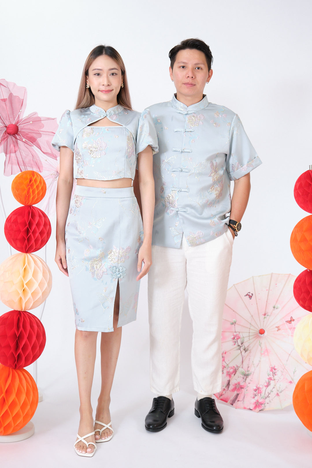Chixxie Capri Two-Piece Cheongsam Set