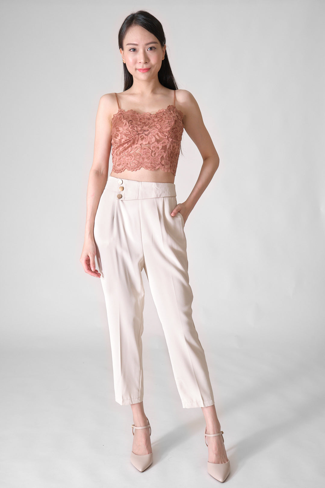 Chixxie Macie Long Pants (Beige)