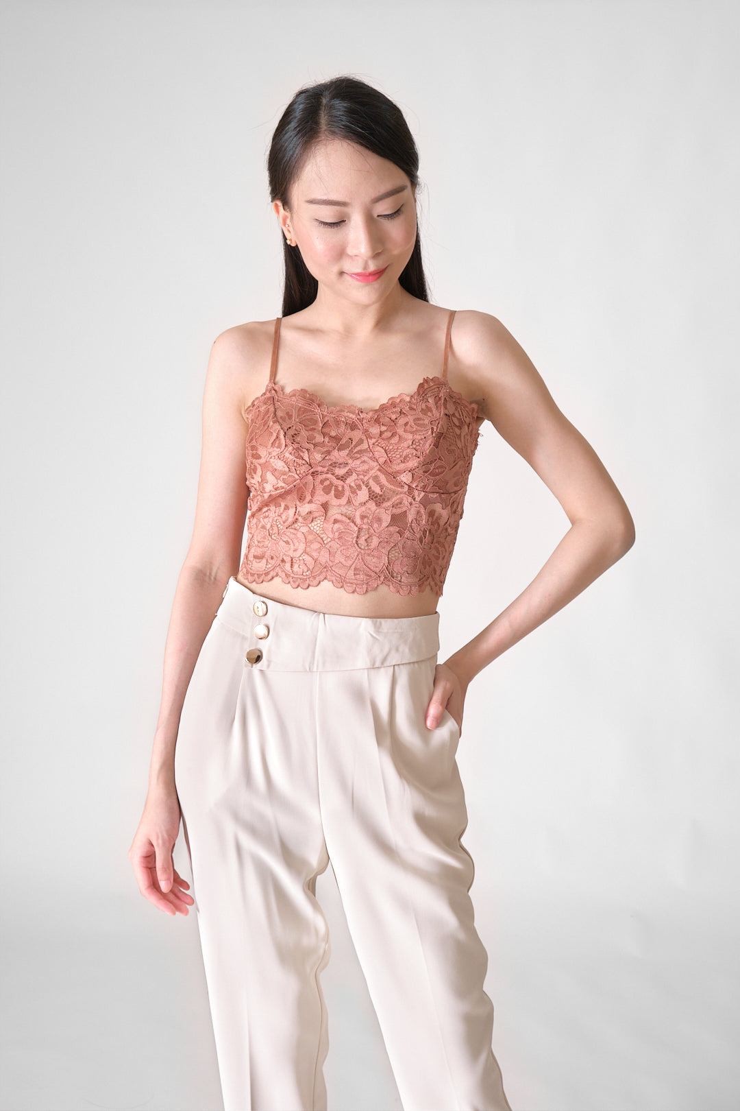 Chixxie Macie Long Pants (Beige)