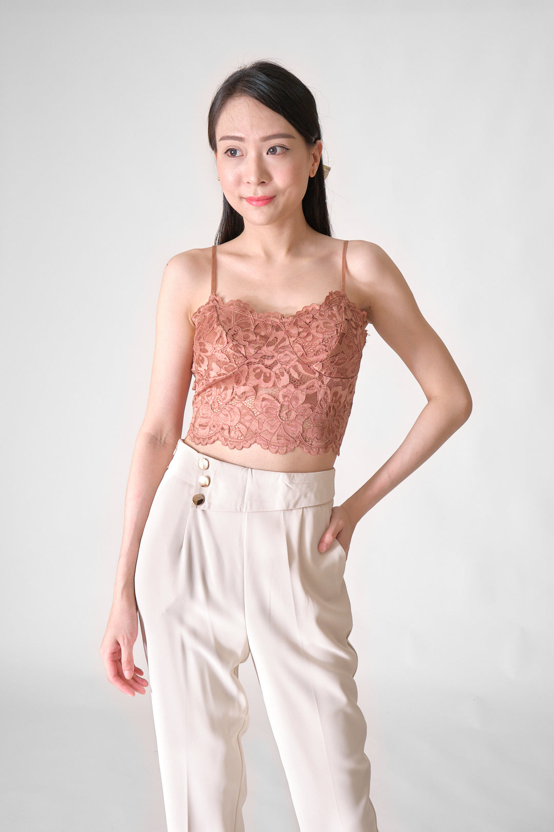 Chixxie Macie Long Pants (Beige)