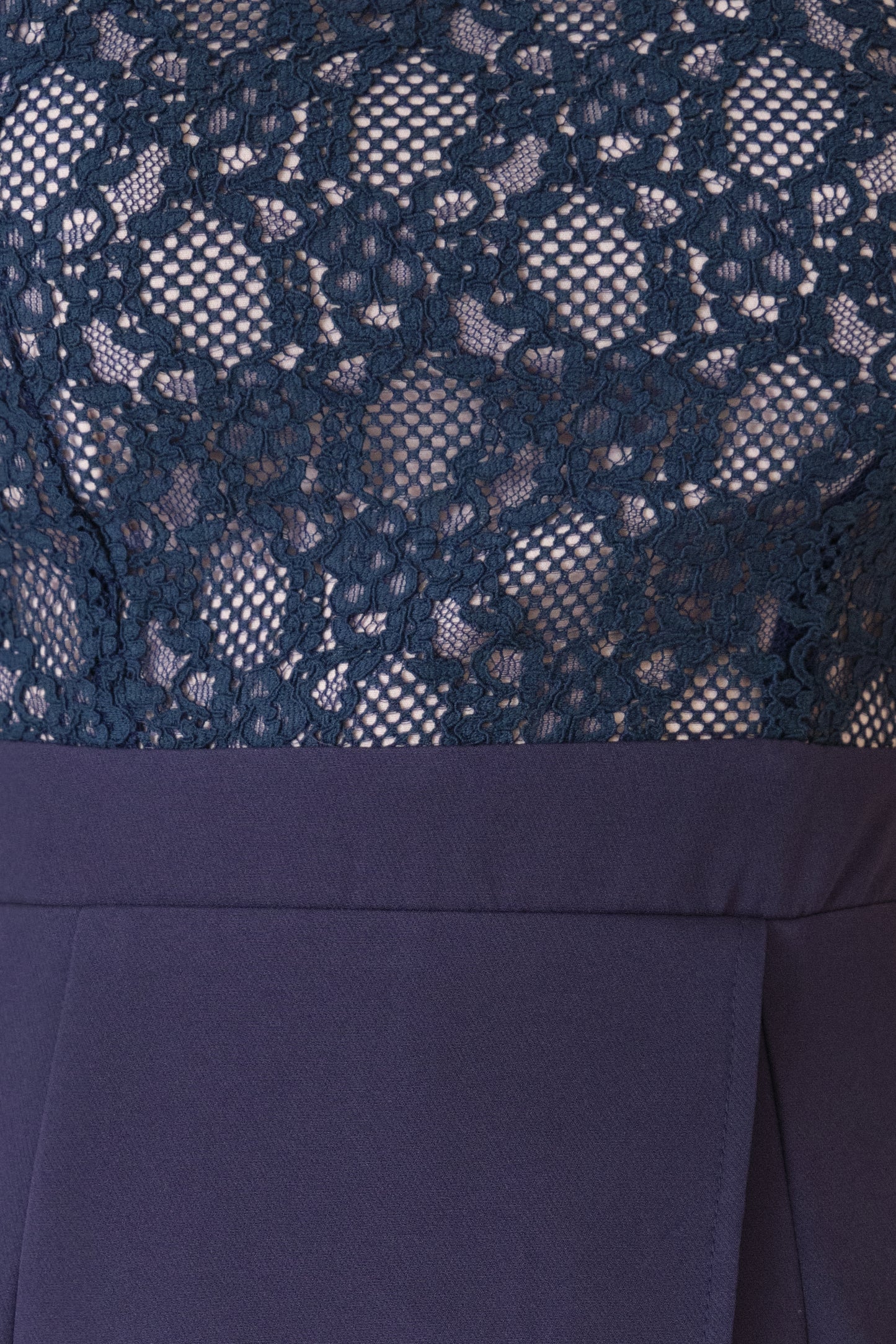 Chixxie Moon Lace Cheongsam Dress (Navy)