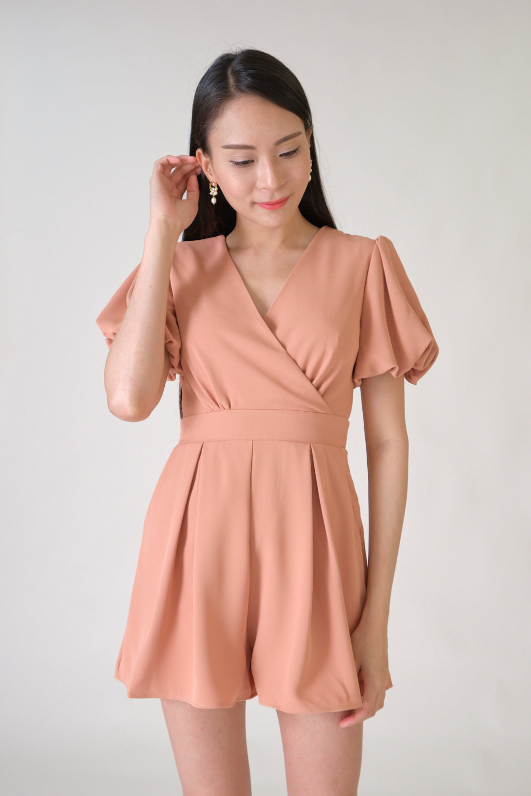 Chixxie Angie Playsuit (Peach)