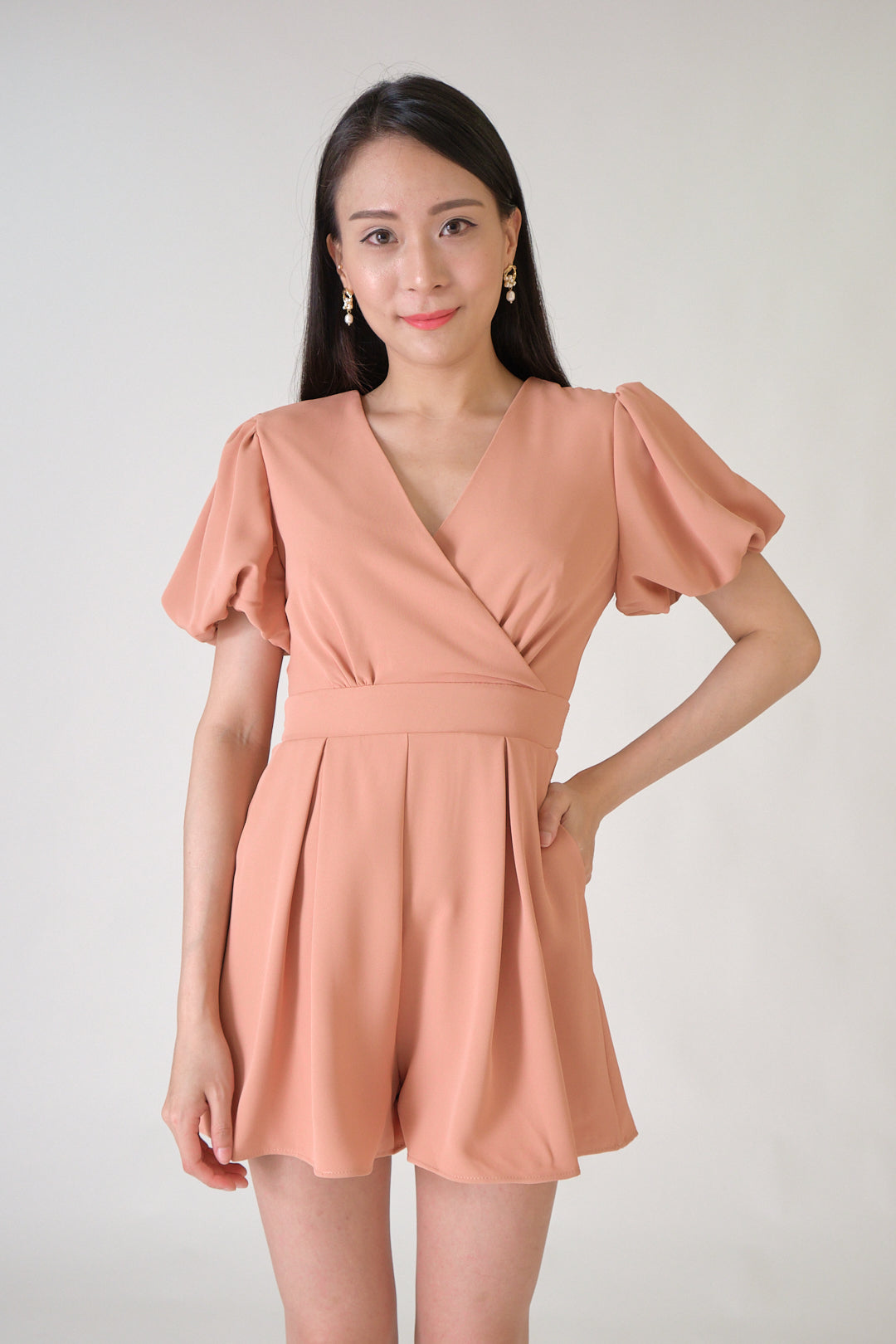 Chixxie Angie Playsuit (Peach)