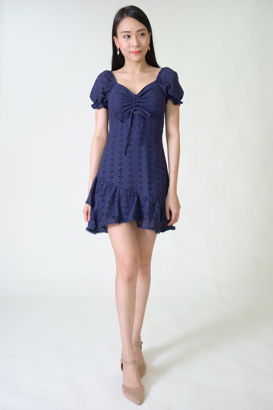 Chixxie Harmony Lace Dress (Navy)