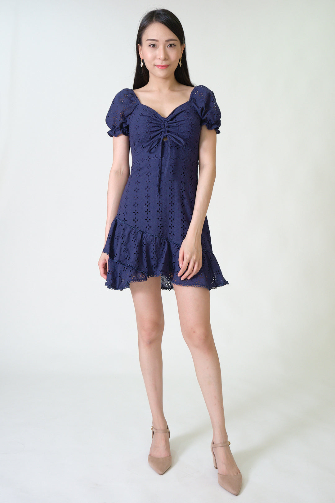 Chixxie Harmony Lace Dress (Navy)