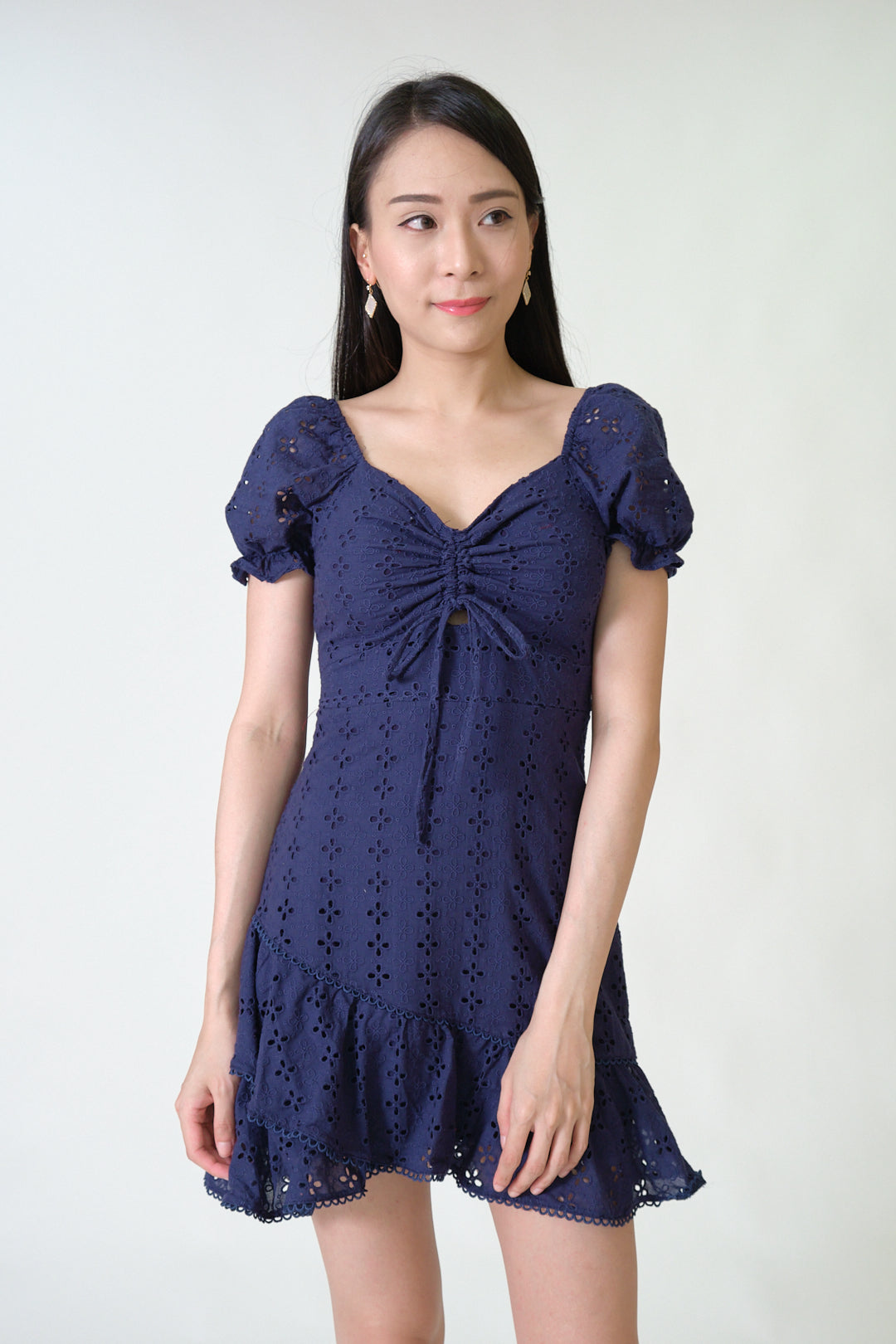 Chixxie Harmony Lace Dress (Navy)