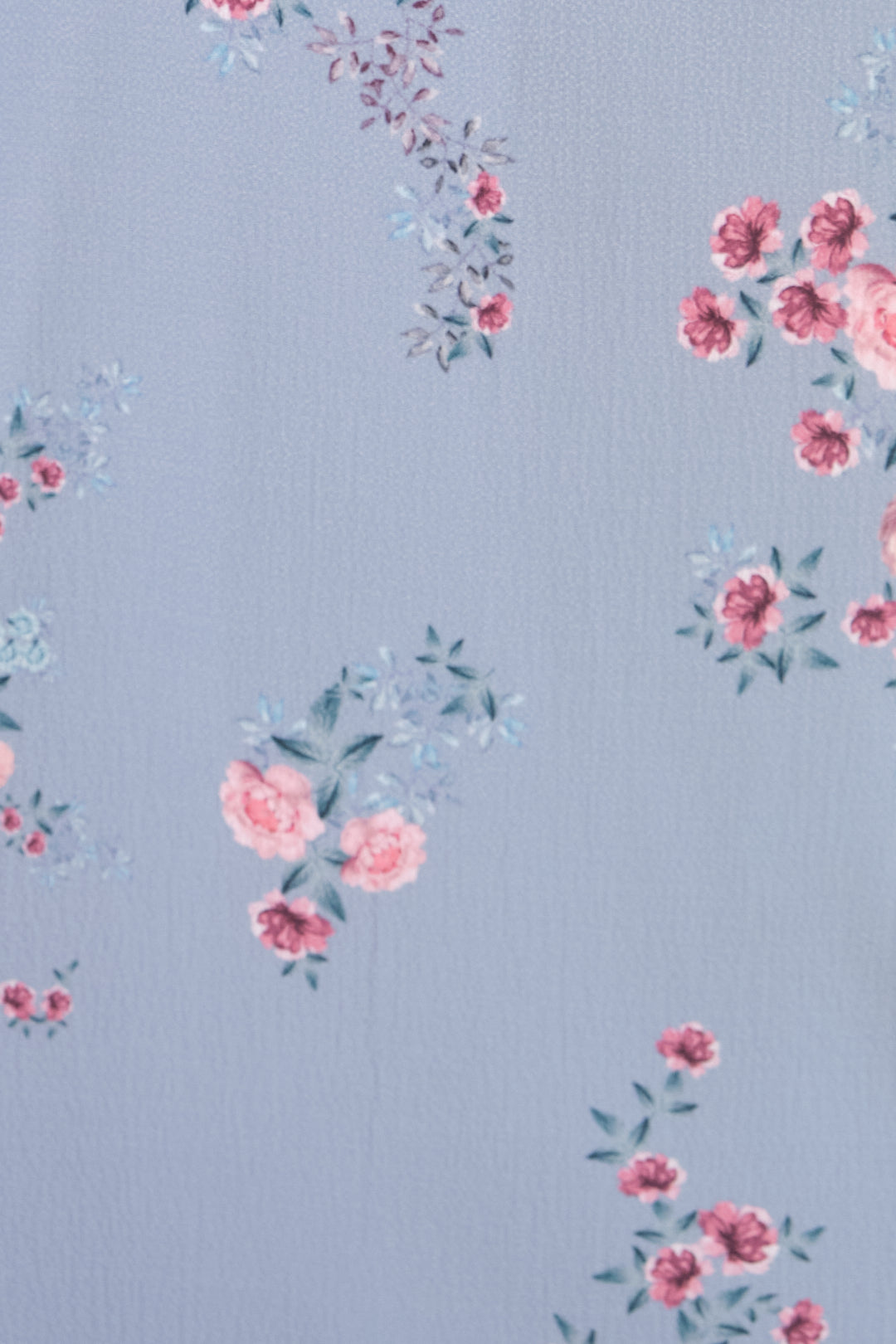 Chixxie Victoria Floral Short Dress (Pastel Blue)