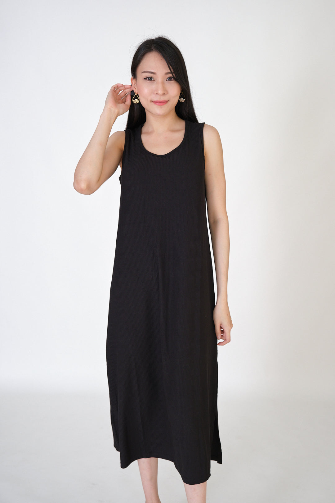 Chixxie Rachel Midi Dress (Black)