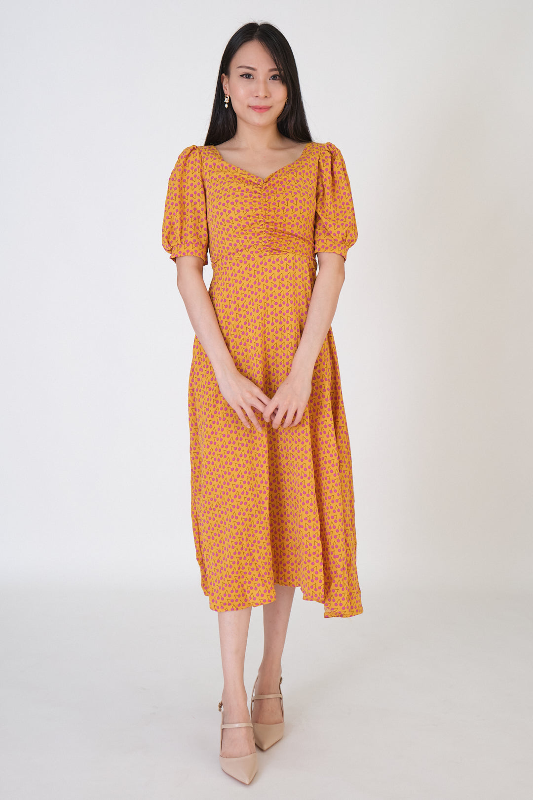 Chixxie Sophia Bareback Midi Dress (Yellow)