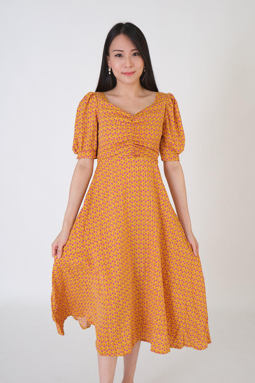 Chixxie Sophia Bareback Midi Dress (Yellow)