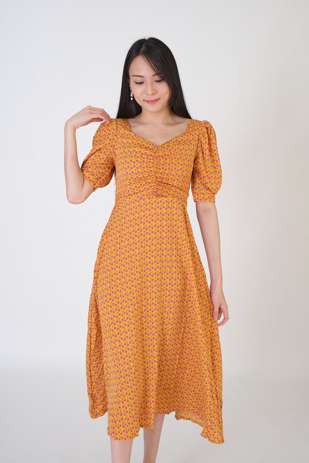 Chixxie Sophia Bareback Midi Dress (Yellow)