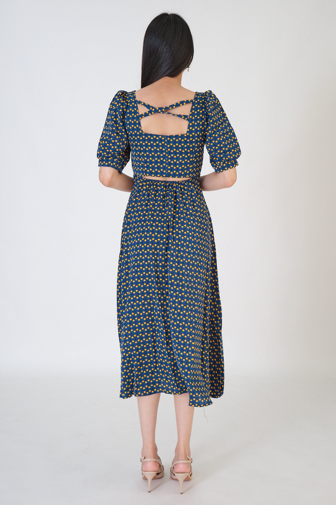 Chixxie Sophia Bareback Midi Dress (Turquoise)