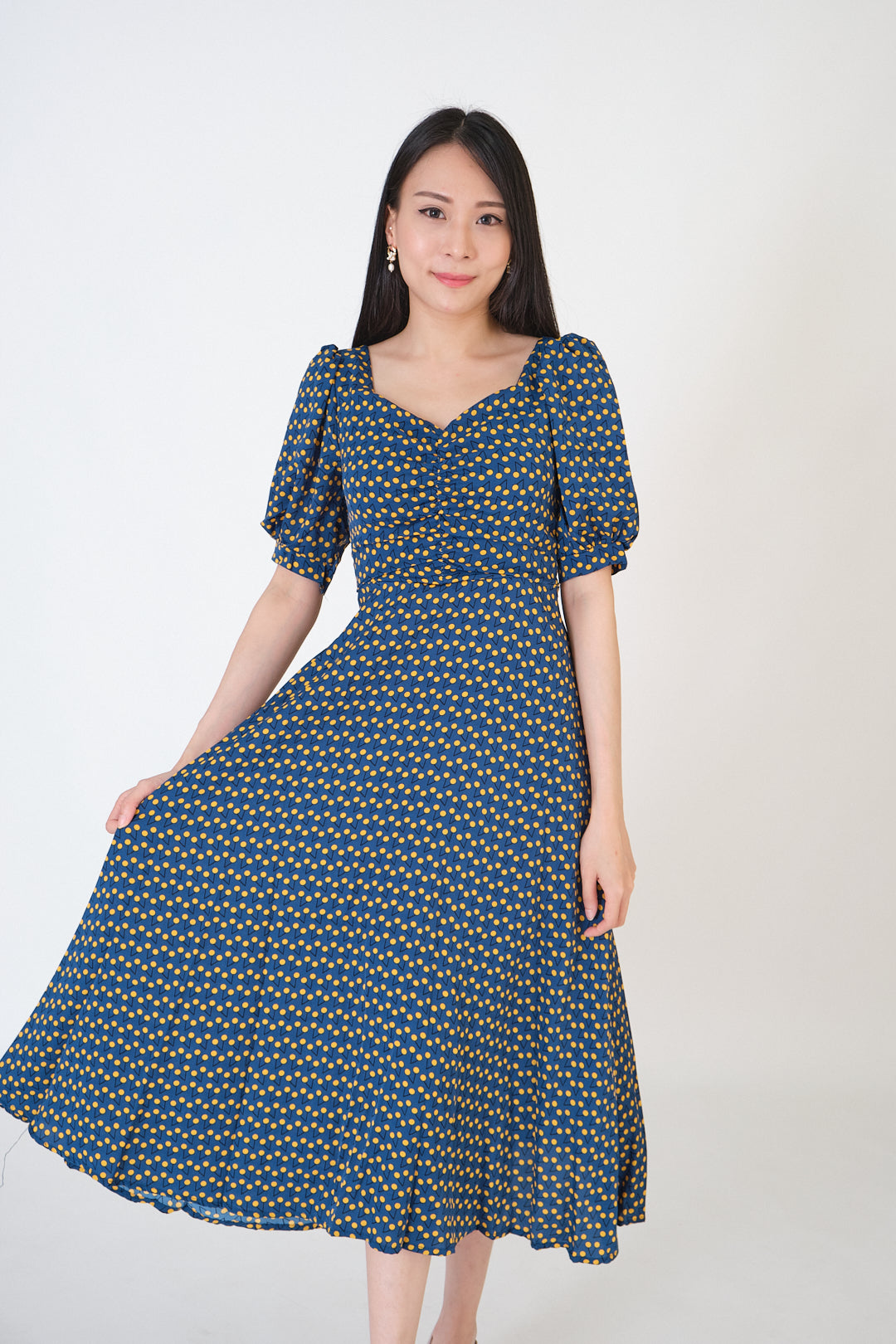 Chixxie Sophia Bareback Midi Dress (Turquoise)