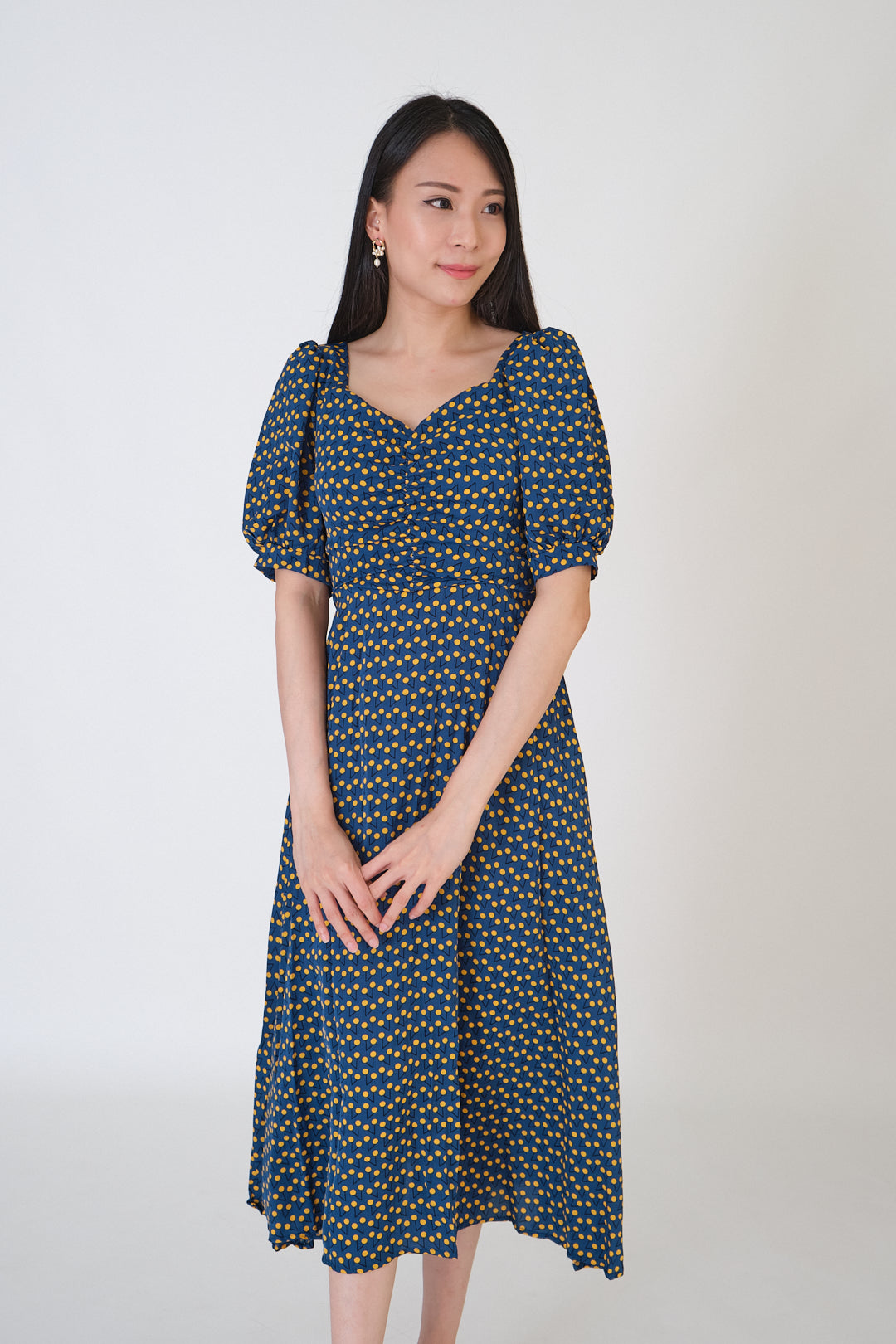 Chixxie Sophia Bareback Midi Dress (Turquoise)