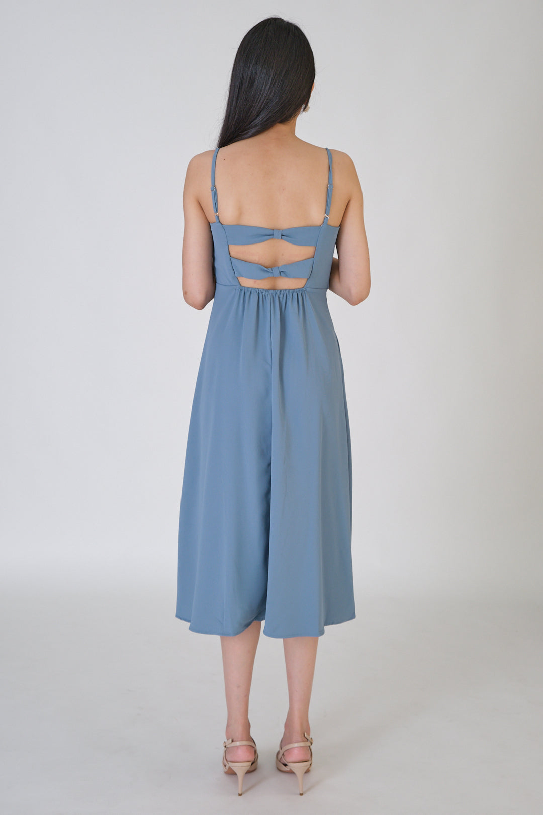 Chixxie Zoe Bareback Midi Dress (White)
