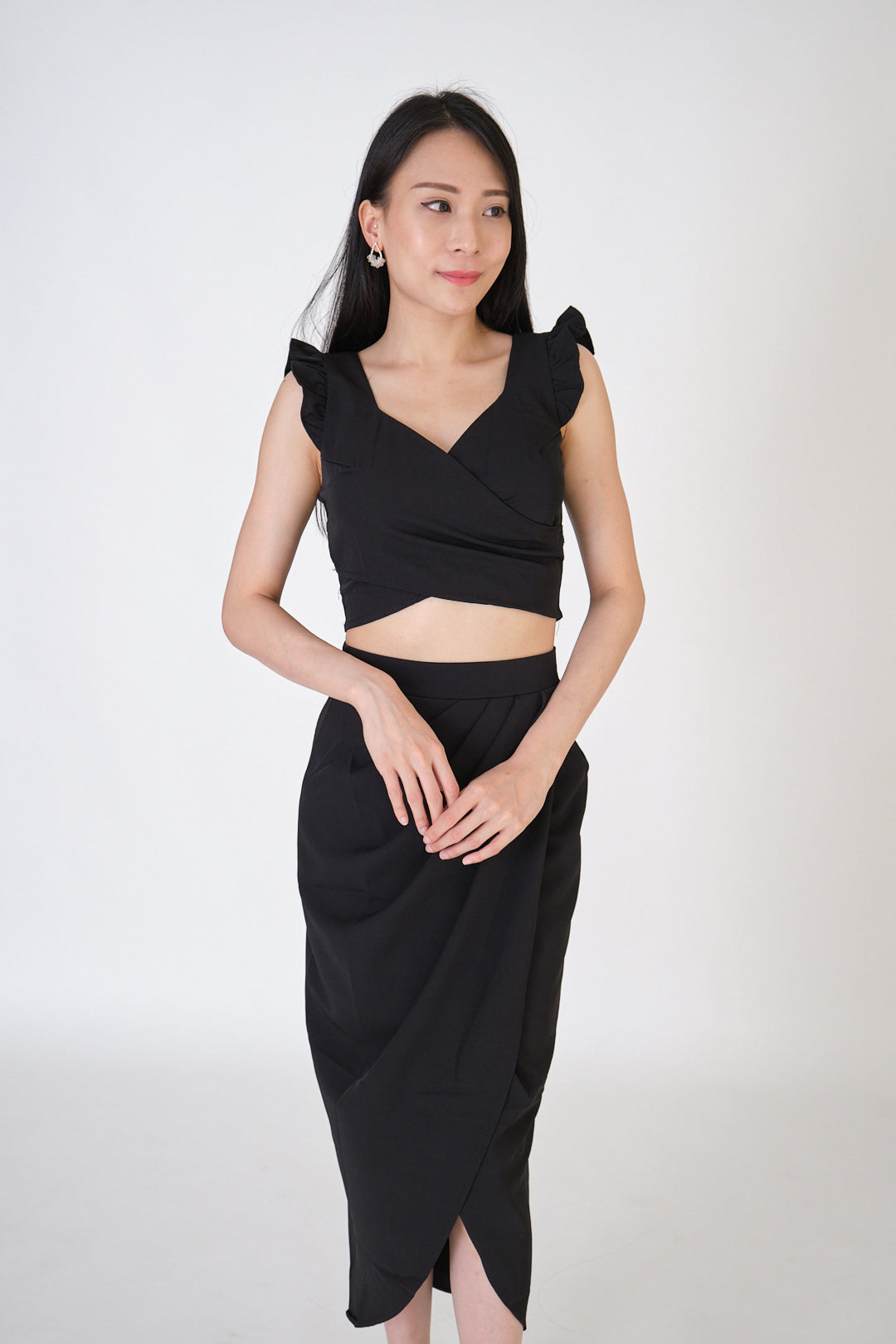 Chixxie Ava Two-Piece Set (Black)