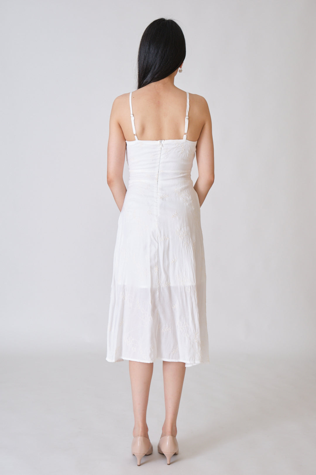Chixxie Simone Midi Dress (White)