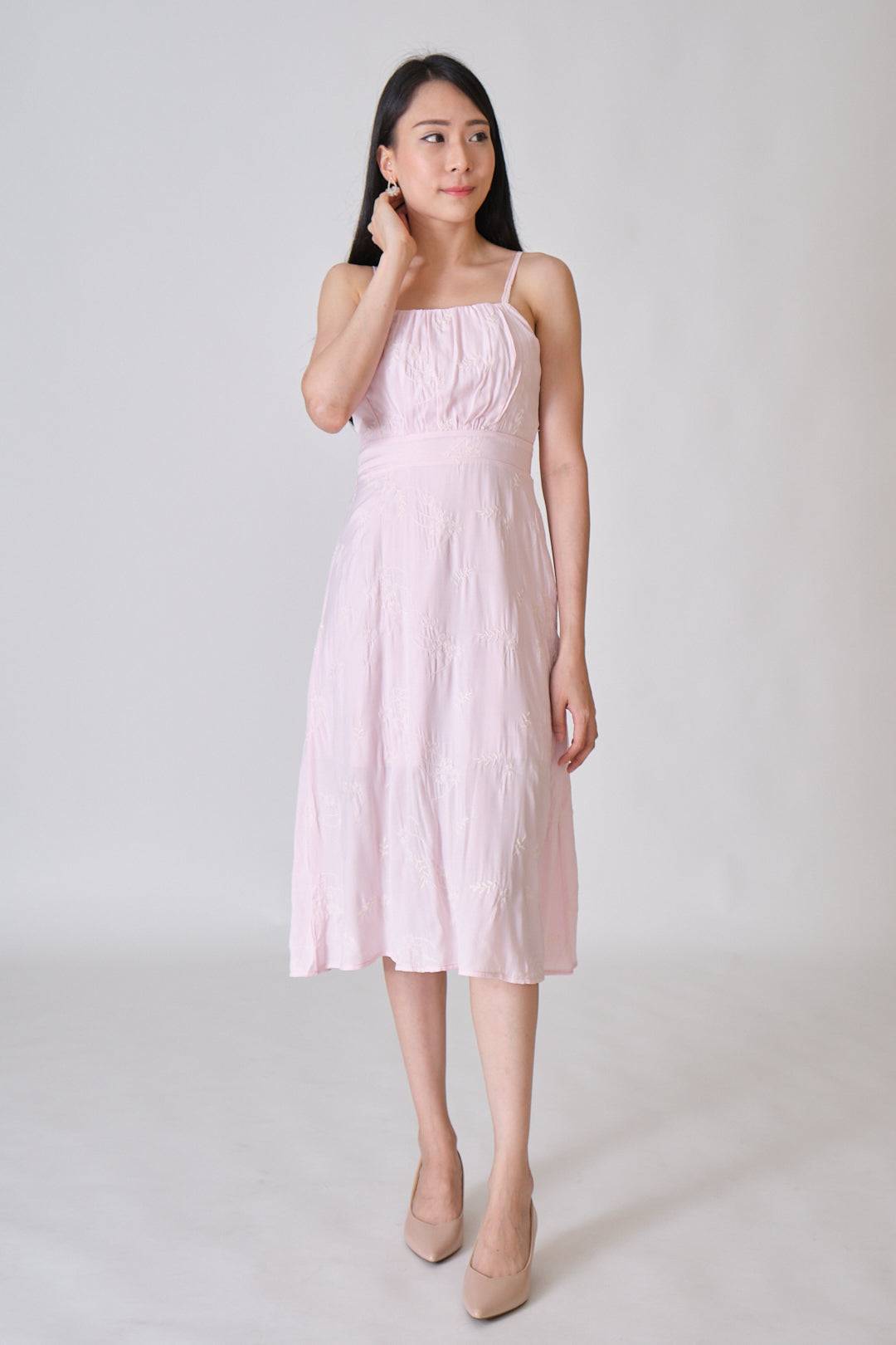 Chixxie Simone Midi Dress (Pink)