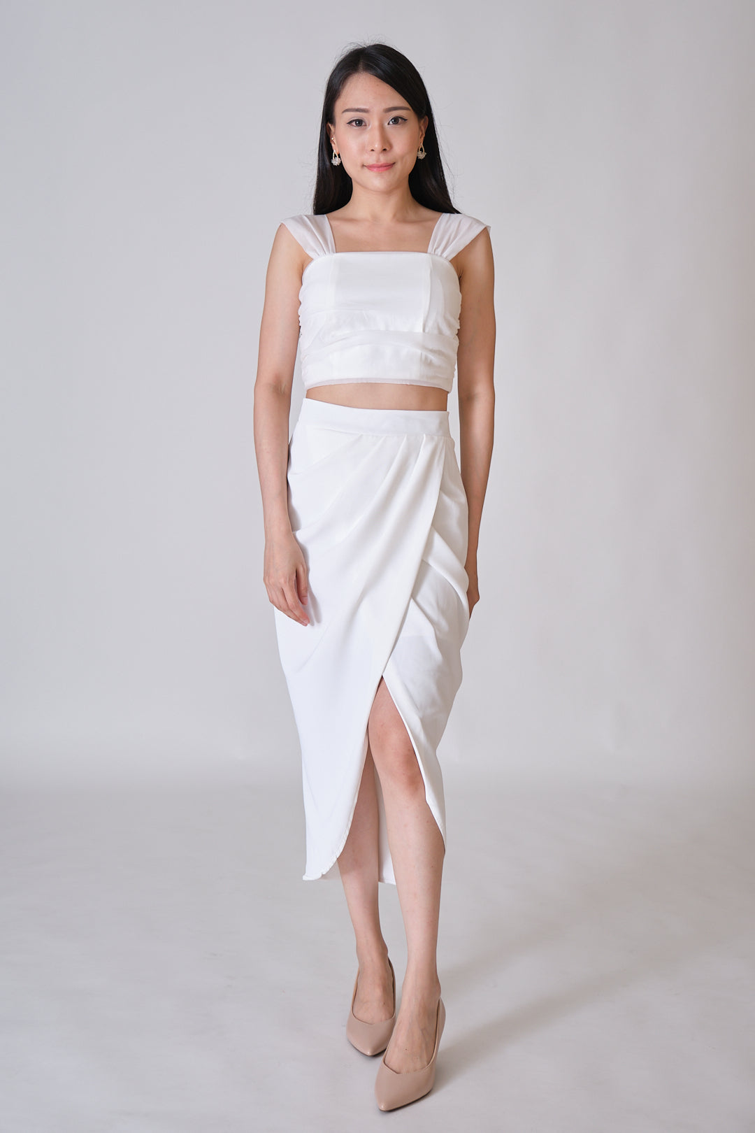 Chixxie Eva Crop Top (White)