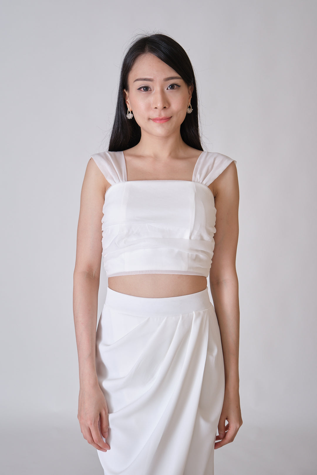 Chixxie Eva Crop Top (White)