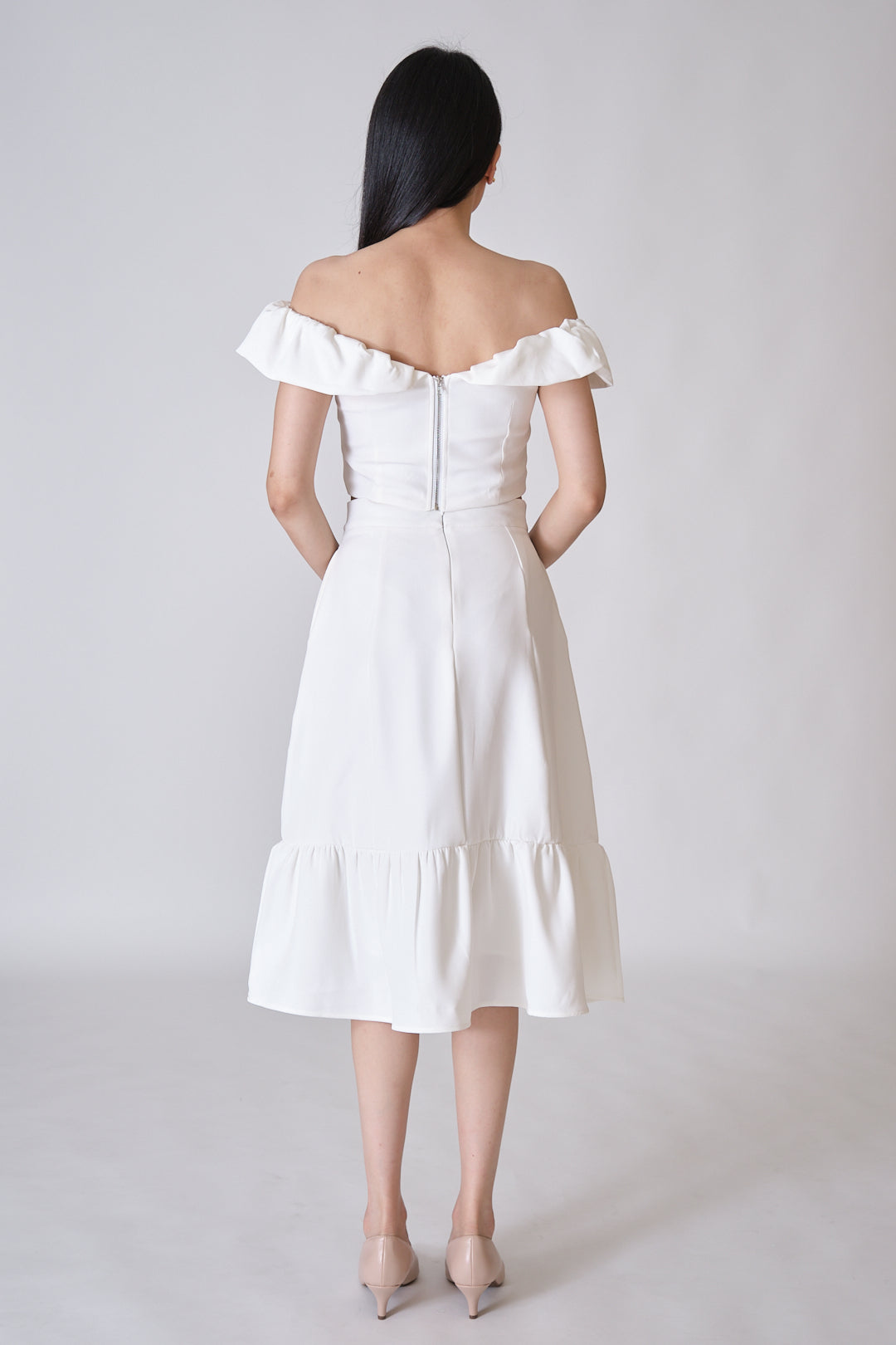 Chixxie Cindy Two-Piece Set (White)
