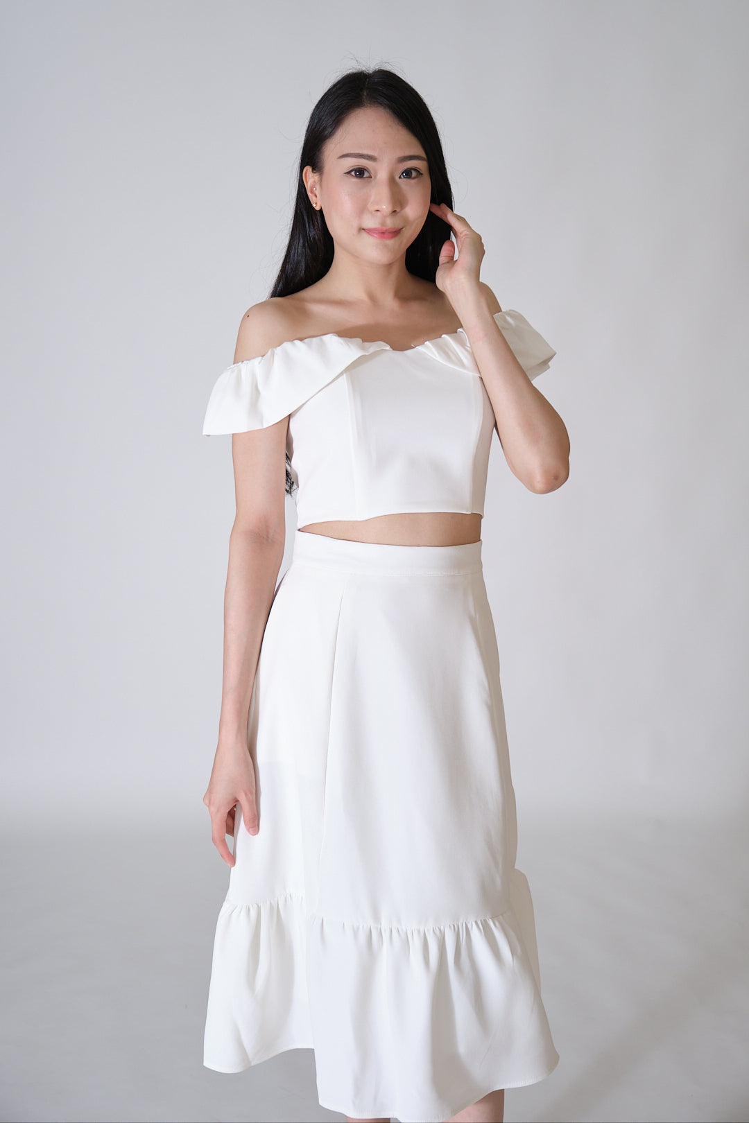 Chixxie Cindy Two-Piece Set (White)