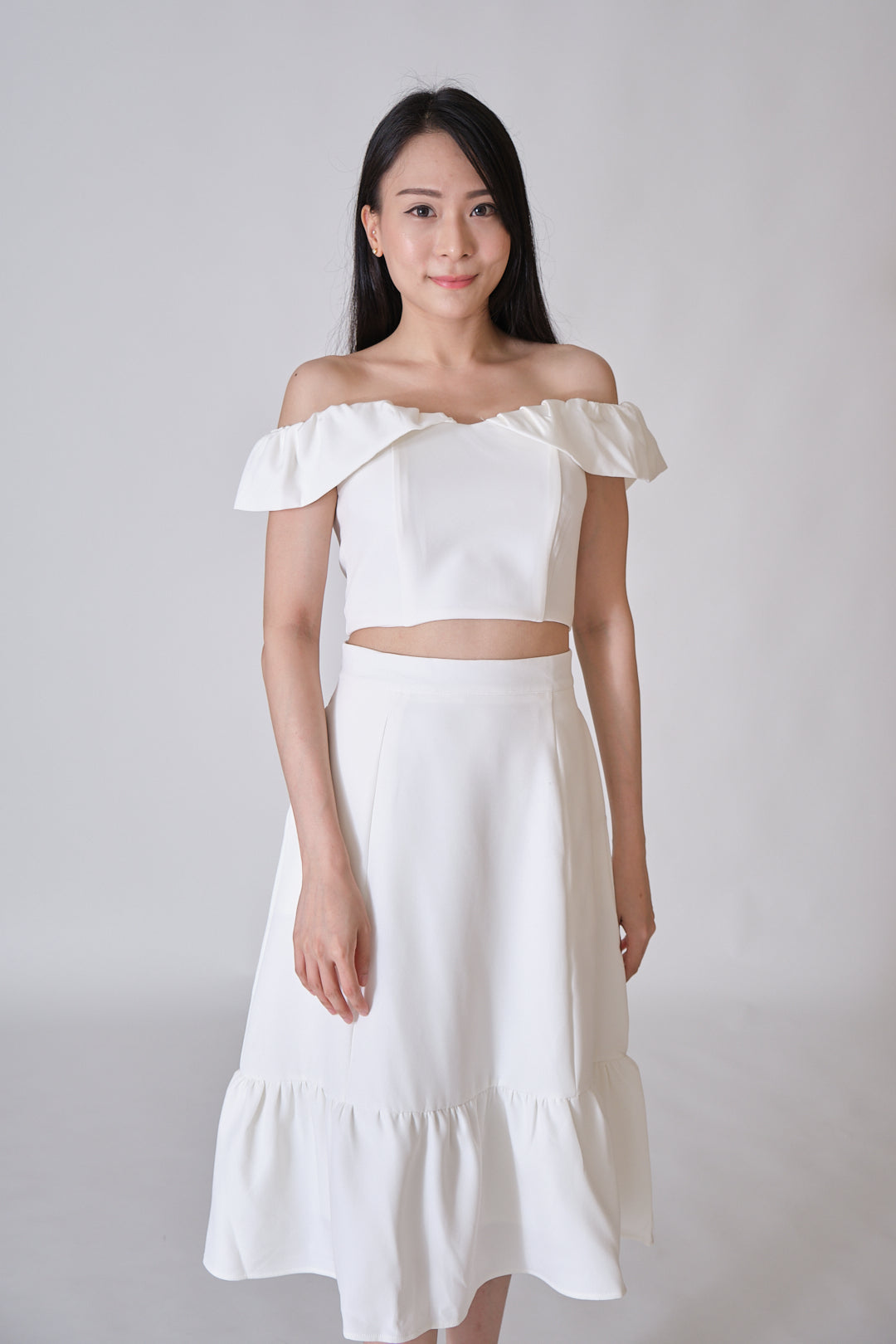 Chixxie Cindy Two-Piece Set (White)