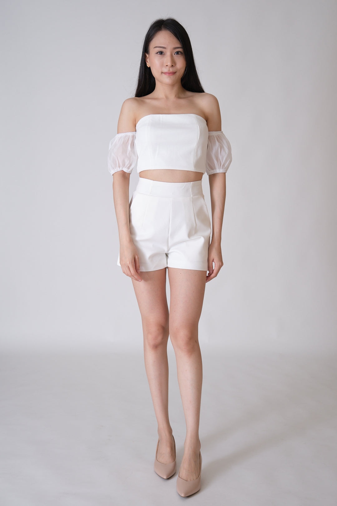 Chixxie Everie Crop Top (White)