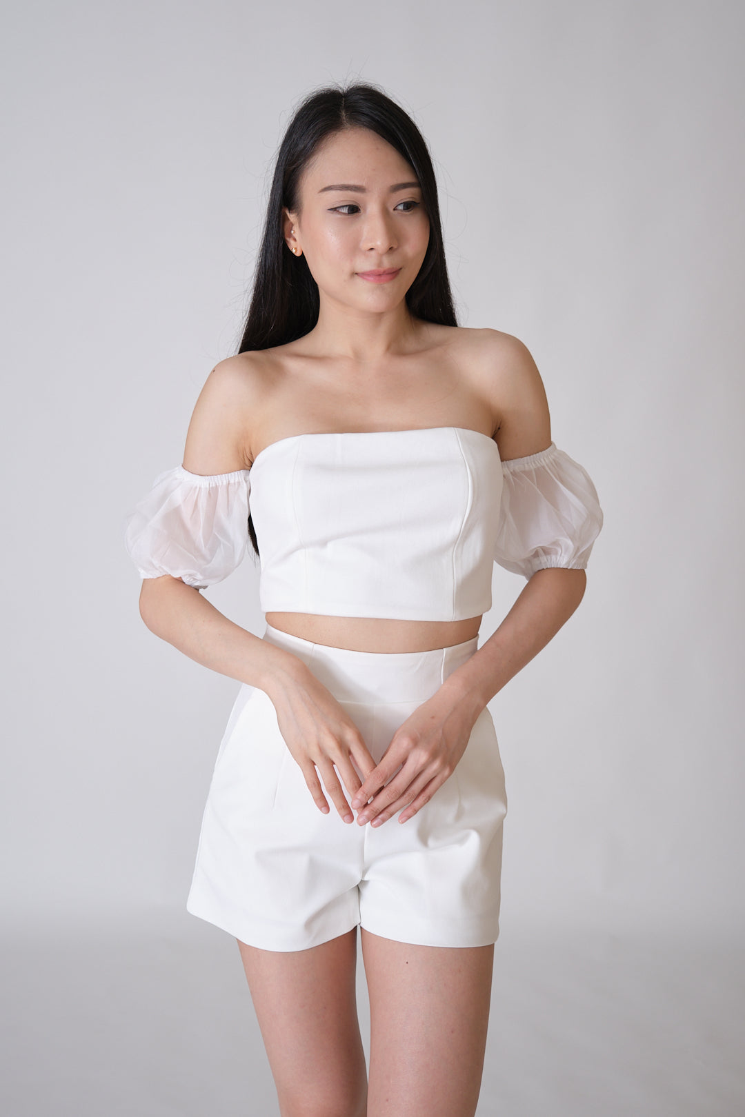 Chixxie Everie Crop Top (White)