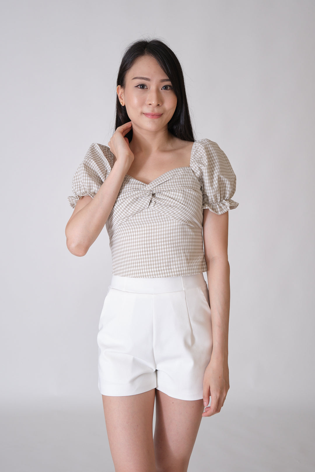 Chixxie Eve Checkered Top (Green)