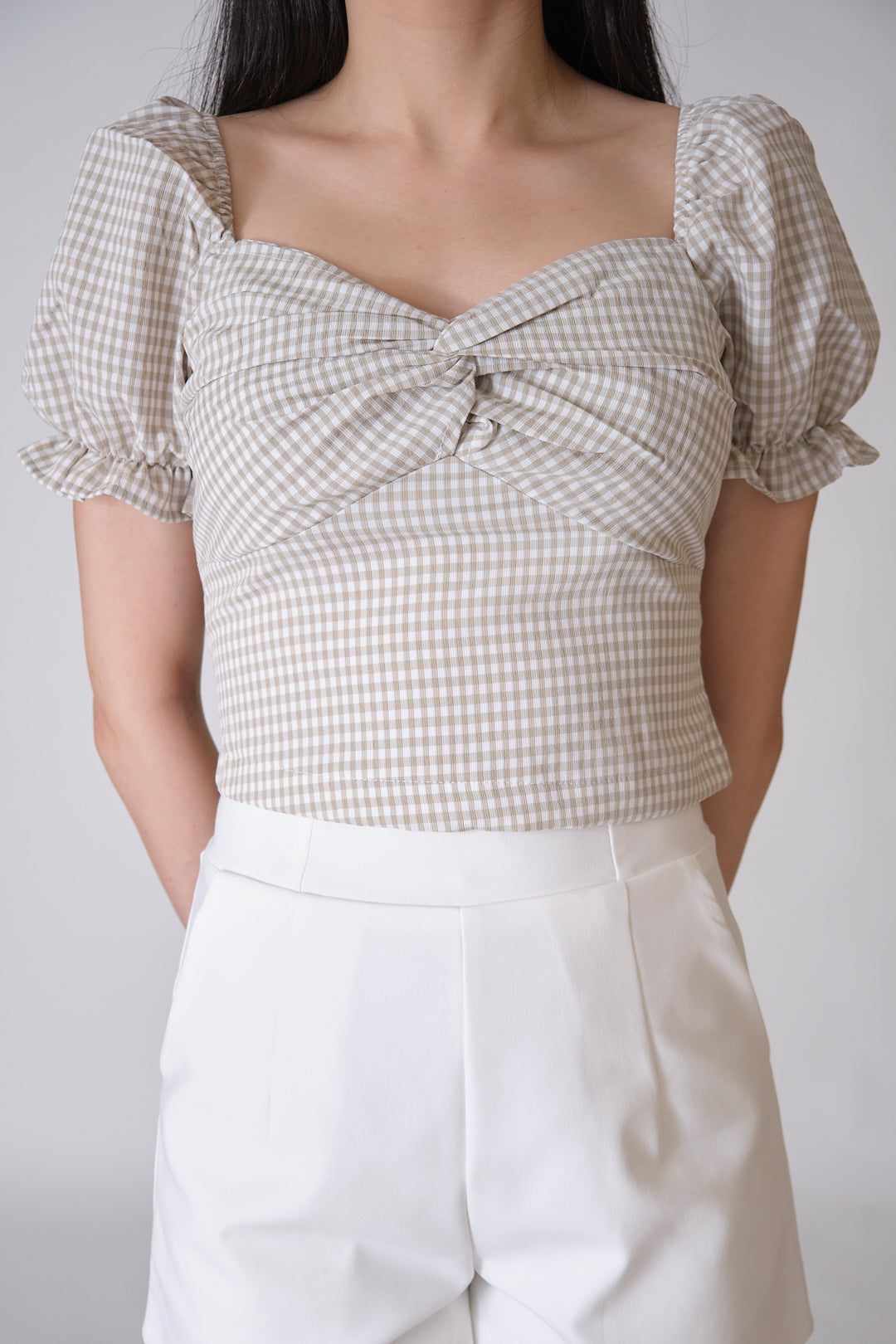 Chixxie Eve Checkered Top (Green)