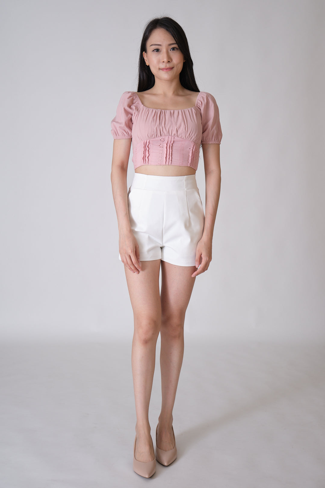 Chixxie Elaine Crop Top (Pink)