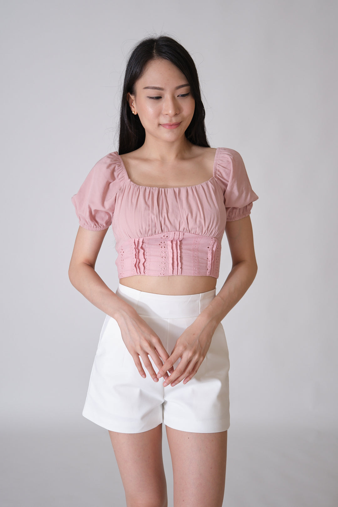 Chixxie Elaine Crop Top (Pink)