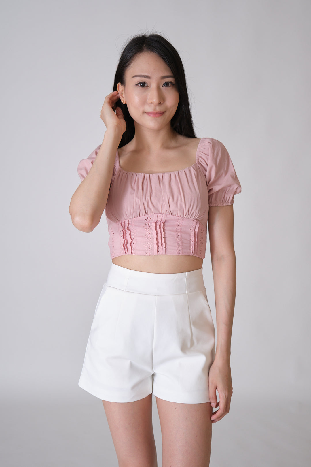 Chixxie Elaine Crop Top (Pink)