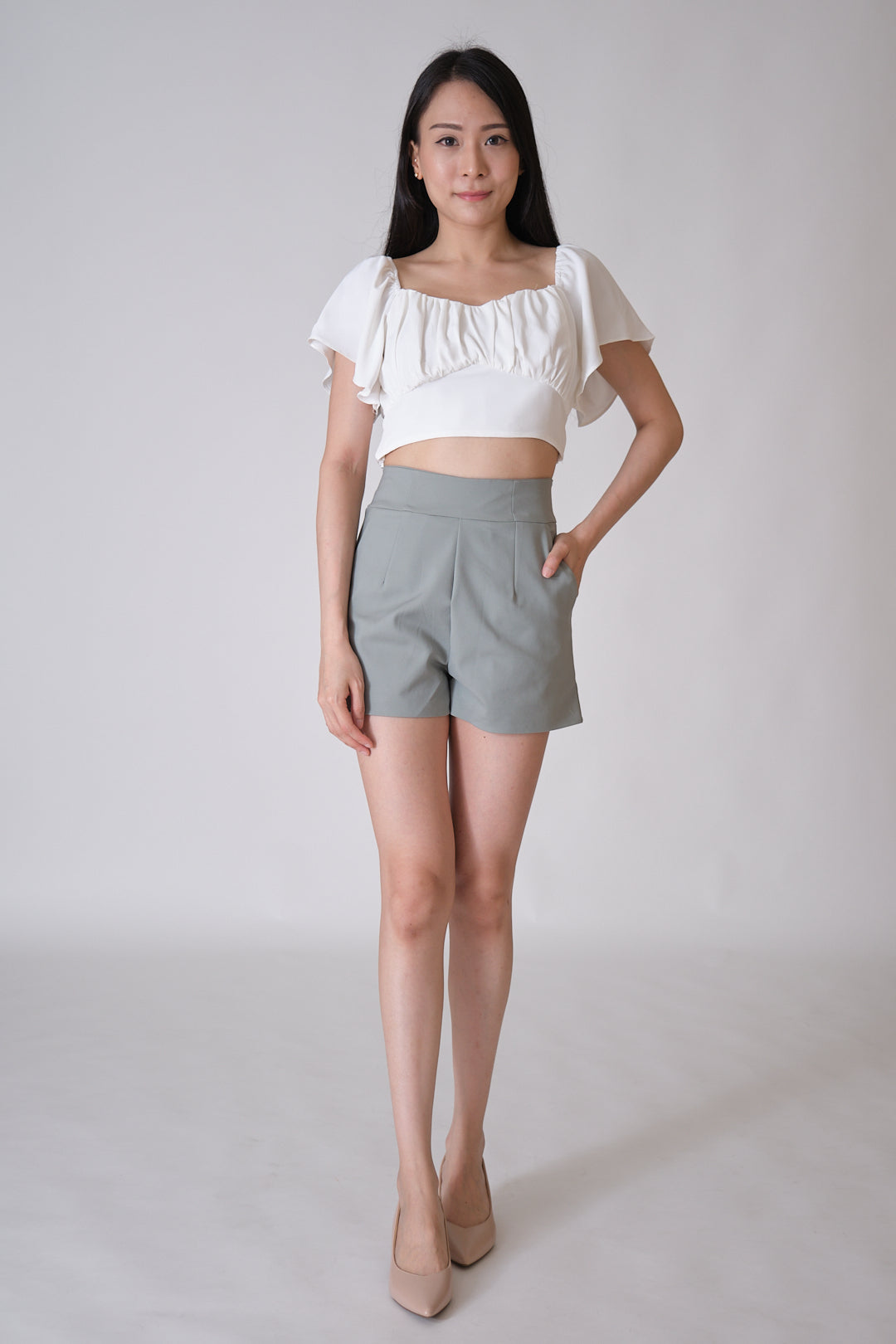 Chixxie Dream Crop Top (White)
