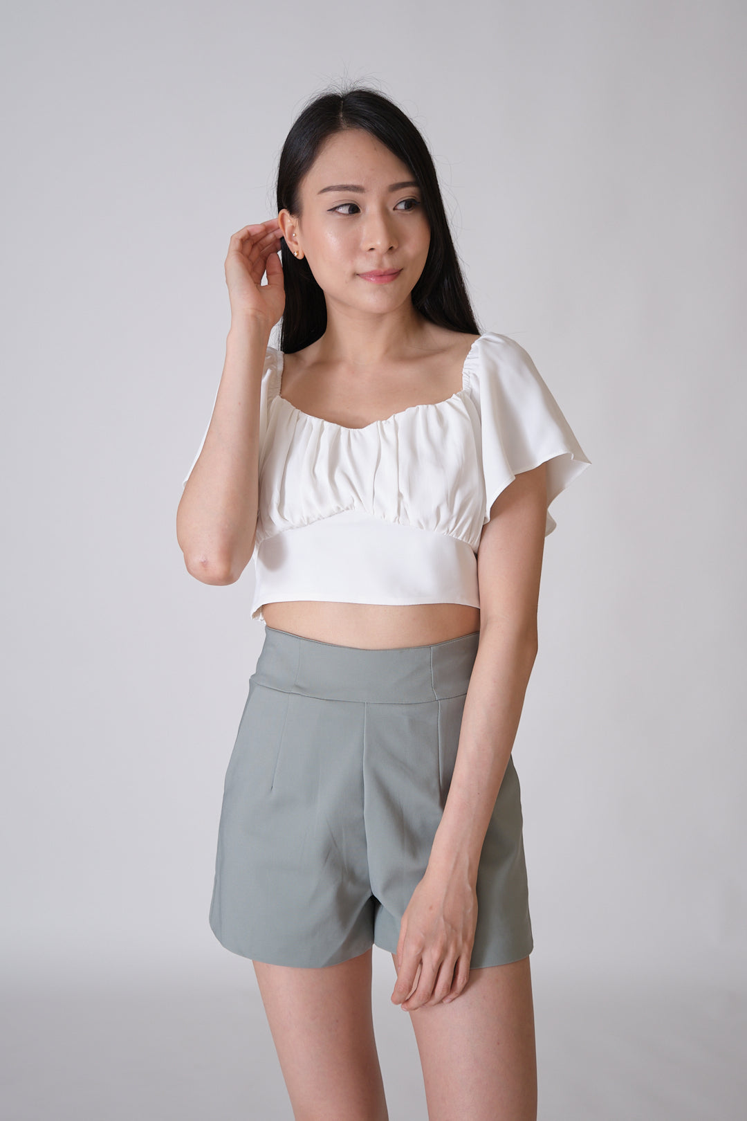 Chixxie Dream Crop Top (White)