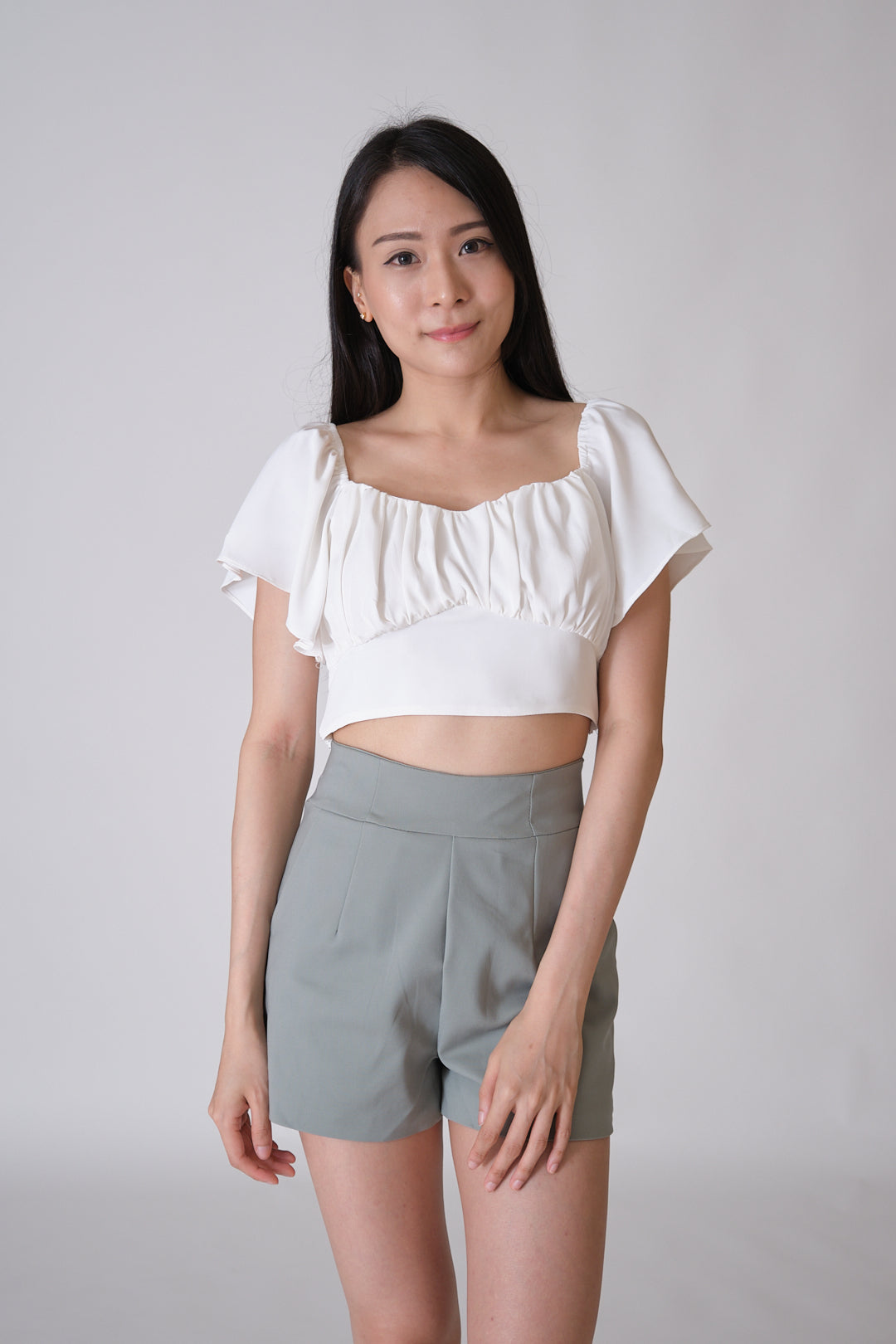 Chixxie Dream Crop Top (White)