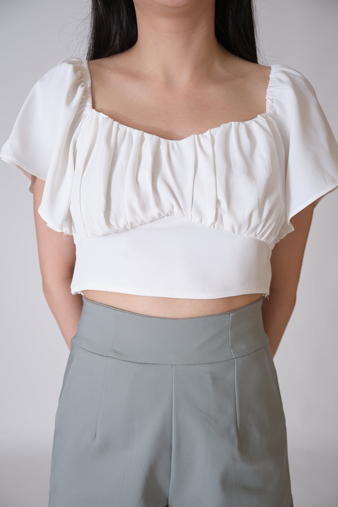 Chixxie Dream Crop Top (White)