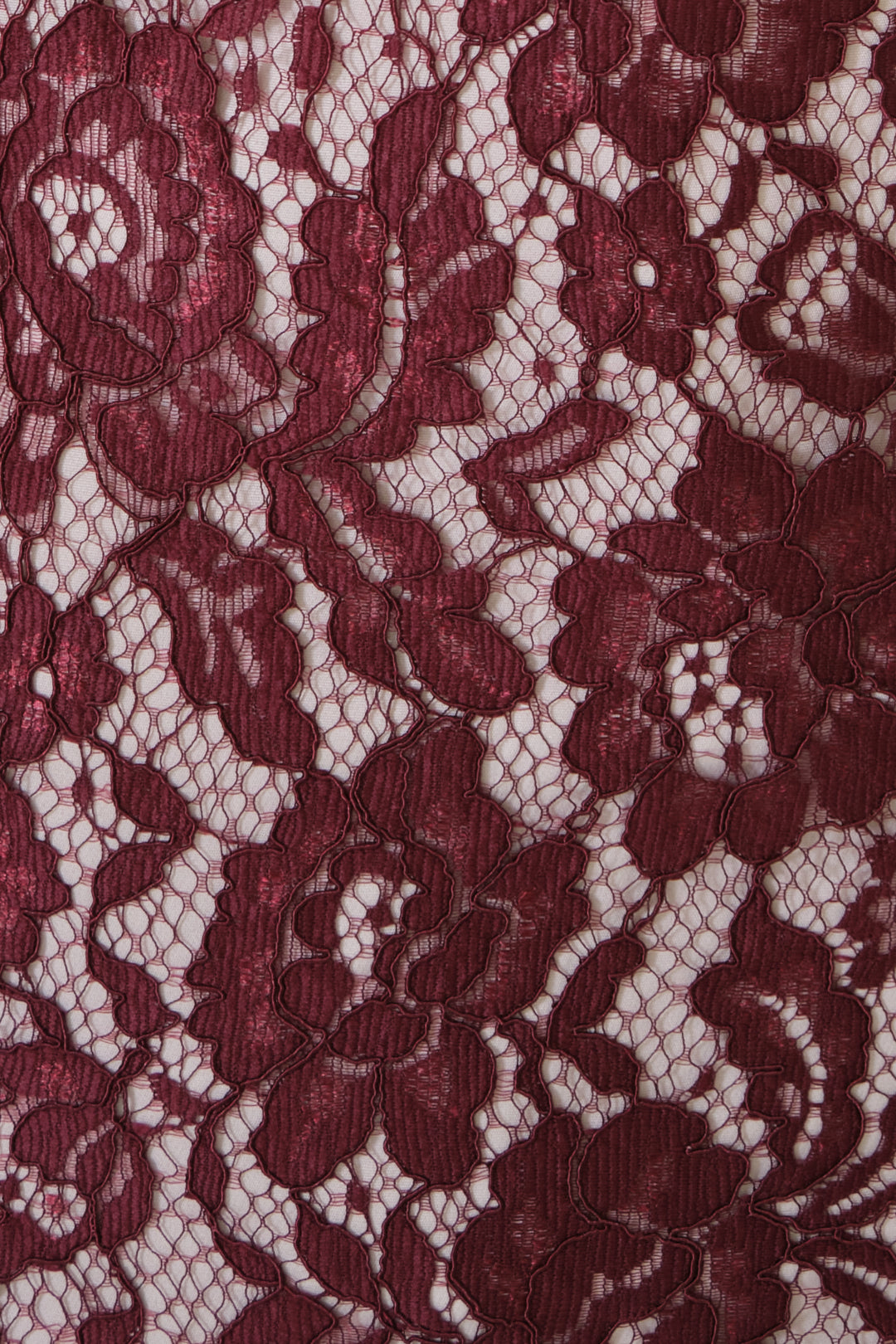 Chixxie Molly Two-Piece Lace Set (Maroon)